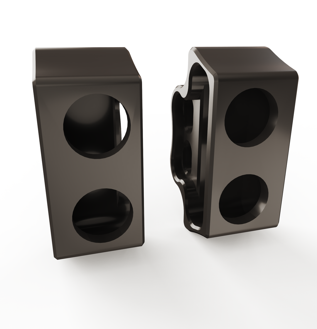 Kawasaki Vulcan vn900 Rear Turn Signal Brackets (Left & Right) + (DOUBLE) BILLET Turn Signals + Brake Lights LED (2PC)