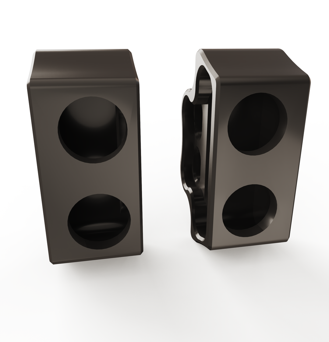 Kawasaki Vulcan vn900 Rear Turn Signal Brackets (Left & Right) + (DOUBLE) BILLET Turn Signals + Brake Lights LED (2PC)