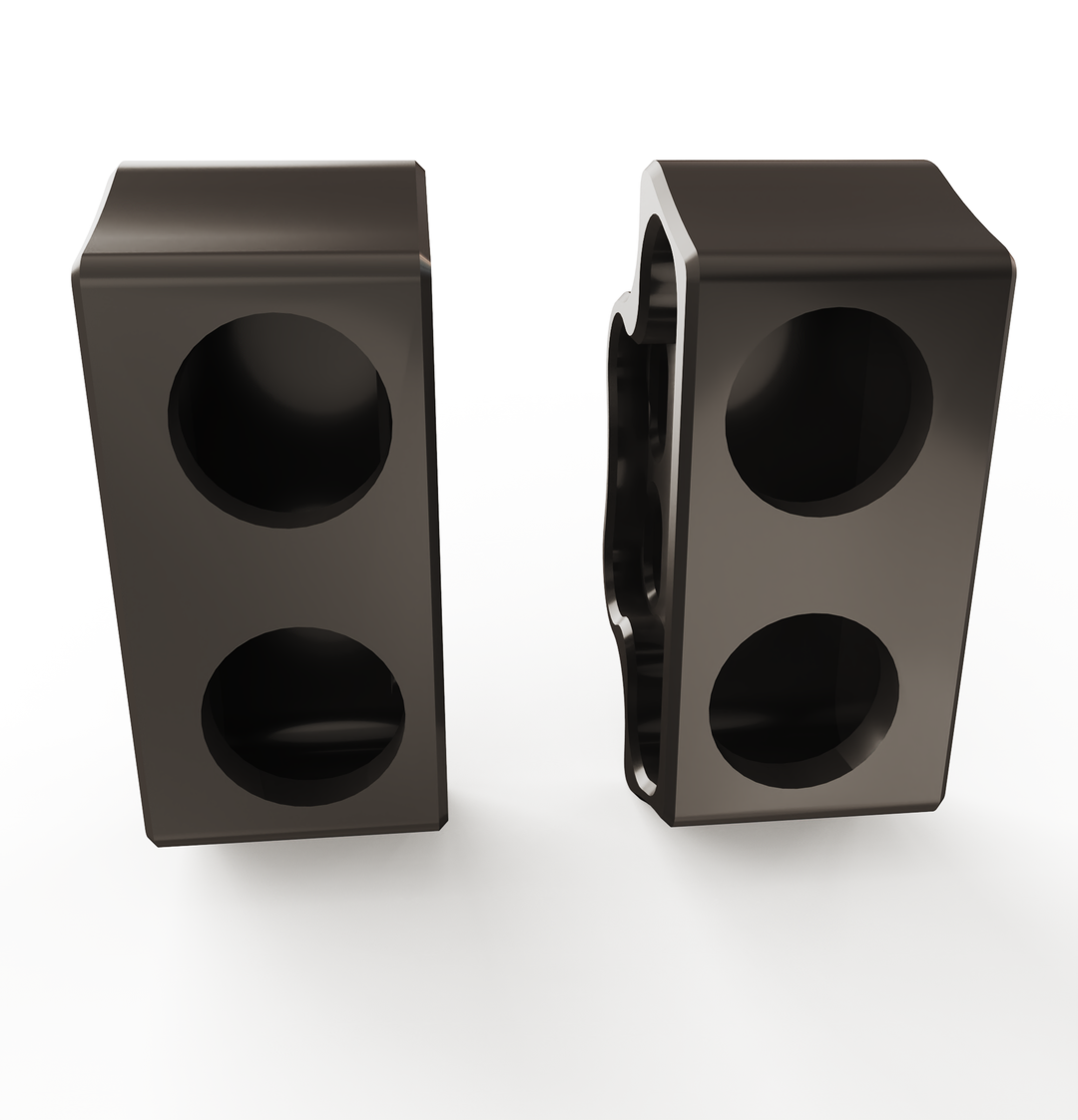 Kawasaki Vulcan vn900 Rear Turn Signal Brackets (Left & Right) + (DOUBLE) BILLET Turn Signals + Brake Lights LED (2PC)