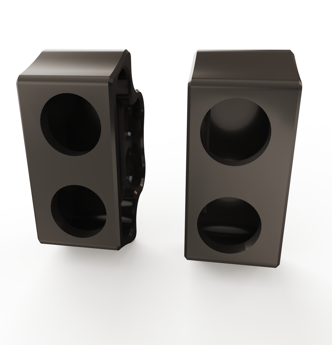 Kawasaki Vulcan vn900 Rear Turn Signal Brackets (Left & Right) + (DOUBLE) BILLET Turn Signals + Brake Lights LED (2PC)