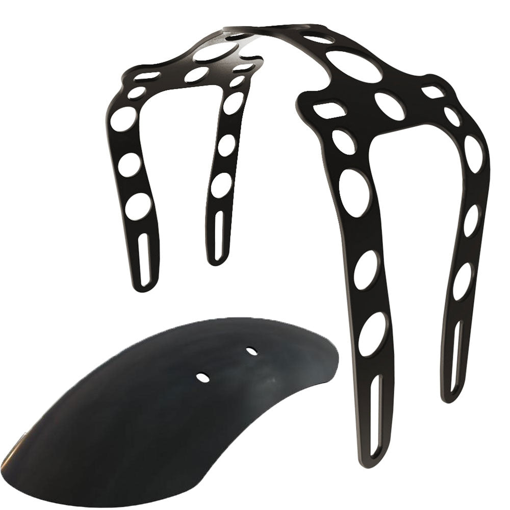 Yamaha V-Star Dragstar XVS1100  (Classic) Front Fender strut + Steel Matte Black Front Fender