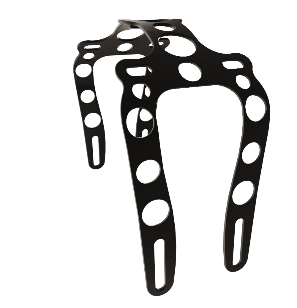 Yamaha V-Star Dragstar XVS1100  (Classic) Front Fender strut + Steel Matte Black Front Fender