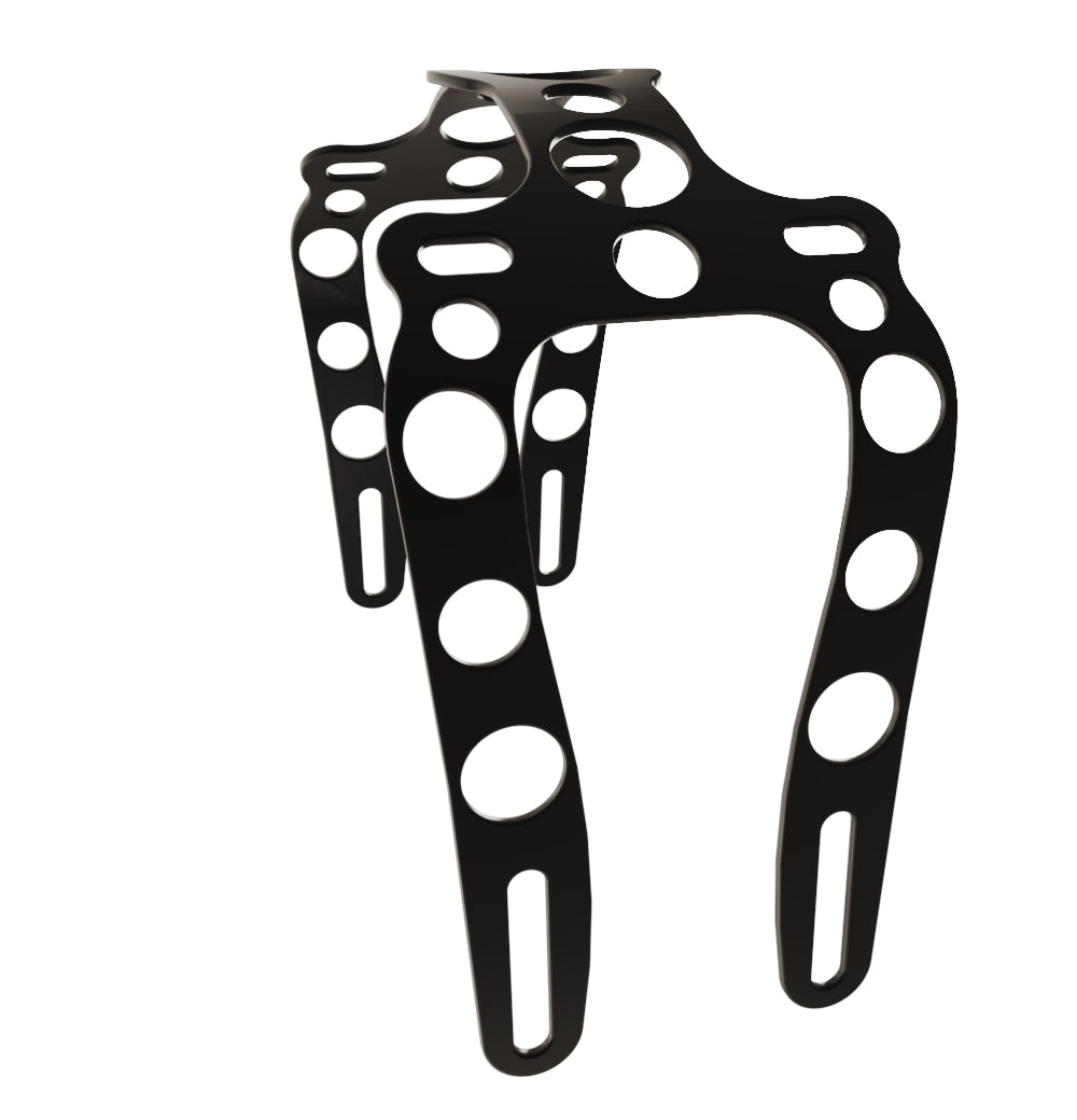 Yamaha V-Star Dragstar XVS1100  (Classic) Front Fender strut + Steel Matte Black Front Fender