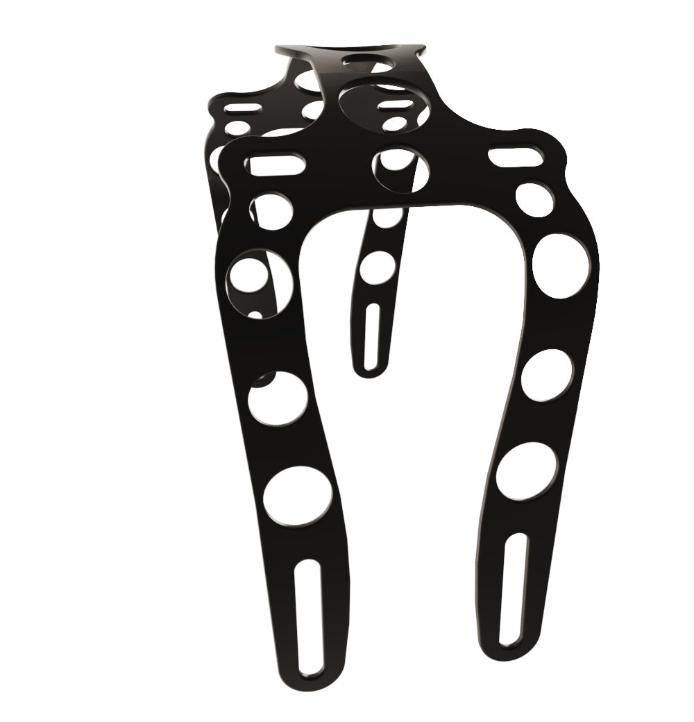 Yamaha V-Star Dragstar XVS1100  (Classic) Front Fender strut + Steel Matte Black Front Fender