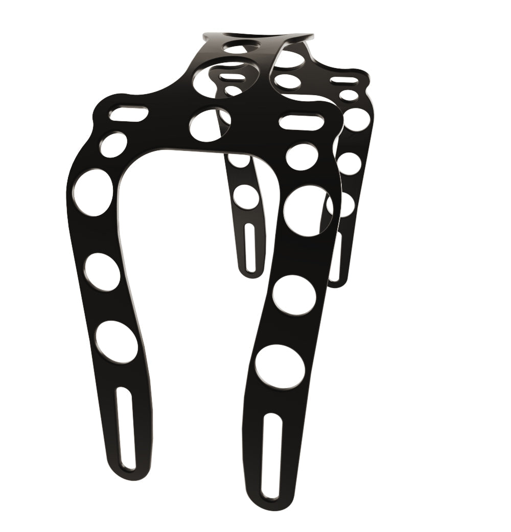 Yamaha V-Star Dragstar XVS1100  (Classic) Front Fender strut + Steel Matte Black Front Fender