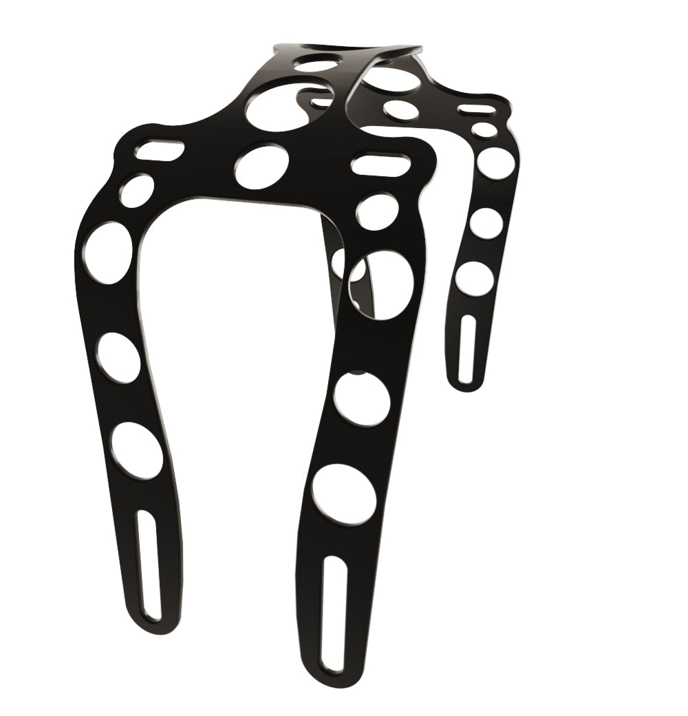 Yamaha V-Star Dragstar XVS1100  (Classic) Front Fender strut + Steel Matte Black Front Fender