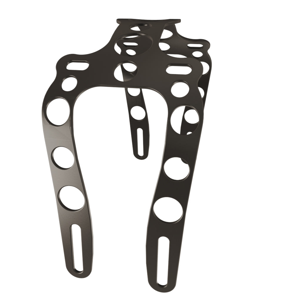 Yamaha V-Star Dragstar XVS1100  (Classic) Front Fender strut + Steel Matte Black Front Fender