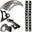 Harley Softail / Fatboy 2000-2017  Rear (STEEL) Fender Combo Kit (Rear Fender + Fender Bracket + Fender Strut Bracket +Struts)