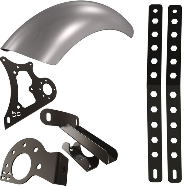 Harley Softail / Fatboy 2000-2017  Rear (STEEL) Fender Combo Kit (Rear Fender + Fender Bracket + Fender Strut Bracket +Struts)