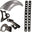 Harley Softail / Fatboy 2000-2017  Rear (STEEL) Fender Combo Kit (Rear Fender + Fender Bracket + Fender Strut Bracket +Struts)