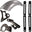 Harley Softail / Fatboy 2000-2017  Rear (STEEL) Fender Combo Kit (Rear Fender + Fender Bracket + Fender Strut Bracket +Struts)