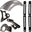 Harley Softail / Fatboy 2000-2017  Rear (ALUMINUM) Fender Combo Kit (Rear Fender + Fender Bracket + Fender Strut Bracket +Struts)