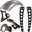 Harley Softail / Fatboy 2000-2017  Rear (ALUMINUM) Fender Combo Kit (Rear Fender + Fender Bracket + Fender Strut Bracket +Struts)
