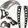 Harley Softail / Fatboy 2000-2017  Rear (ALUMINUM) Fender Combo Kit (Rear Fender + Fender Bracket + Fender Strut Bracket +Struts)