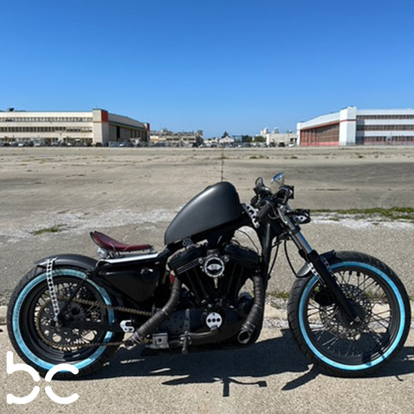 HDS03SK Harley Davidson Sportster 1986-2003 Bobber Chopper Solo Seat Kit