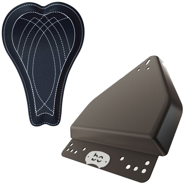 Harley Softail / Fatboy 2000-2017  Leather Solo Seat Kit