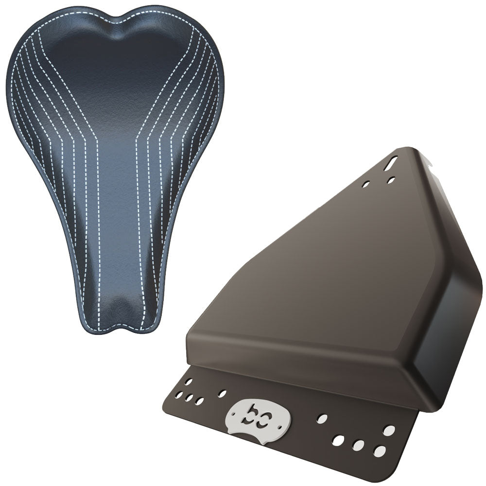 Harley Softail / Fatboy 2000-2017  Leather Solo Seat Kit