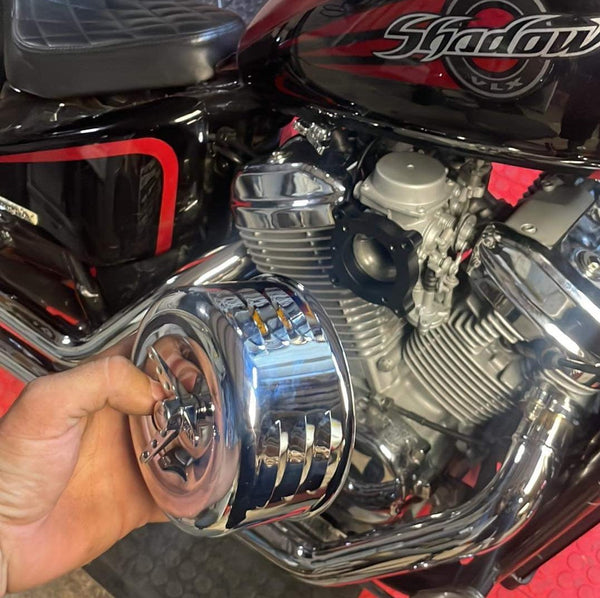 Honda Shadow vt750 (FUEL INJECTED) to Harley Intake air cleaner (Adapter + Air Cleaner Combo)