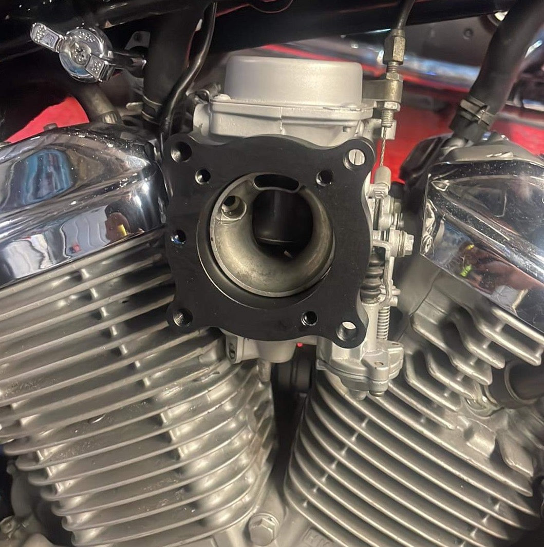 Honda Shadow vt750 (FUEL INJECTED) to Harley Intake air cleaner (Adapter + Air Cleaner Combo)