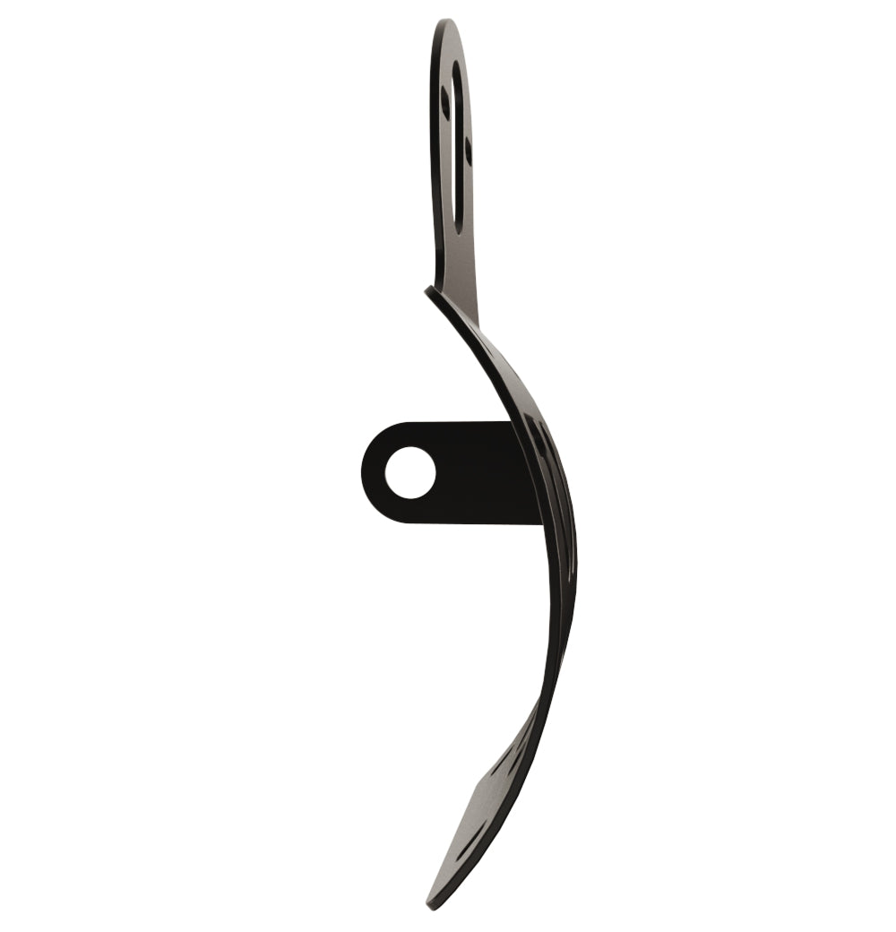 UNIVERSAL Vertical License plate bracket (CURVED) with Brake light