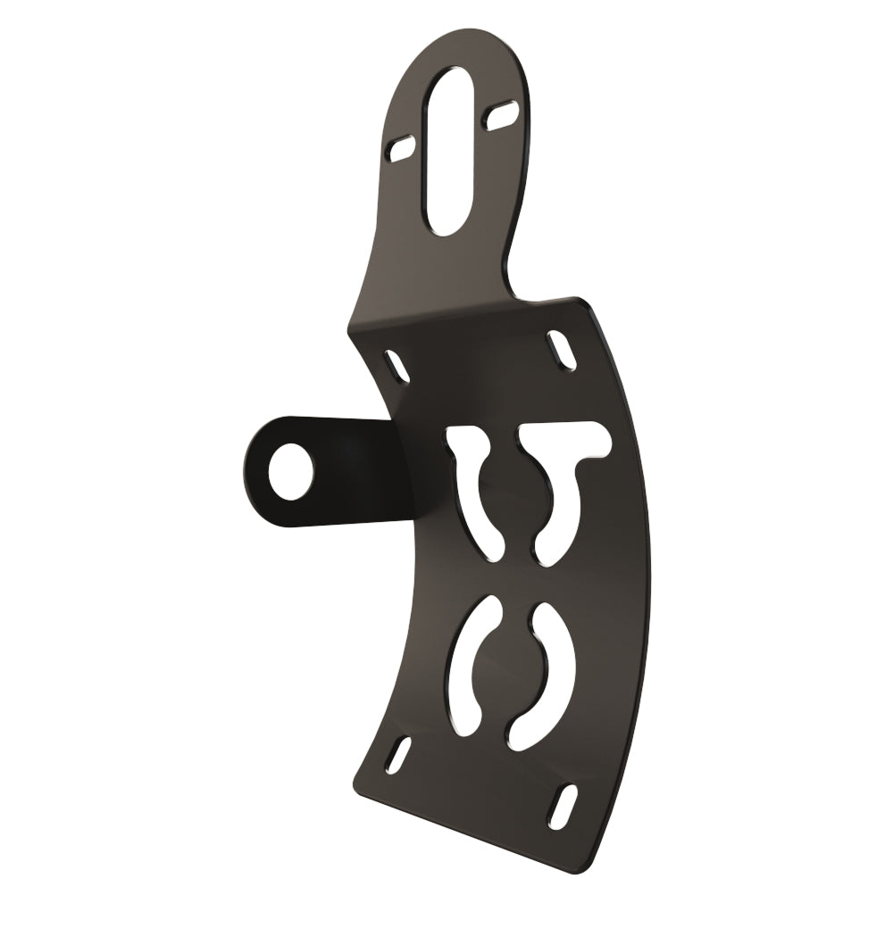 UNIVERSAL Vertical License plate bracket (CURVED) with Brake light