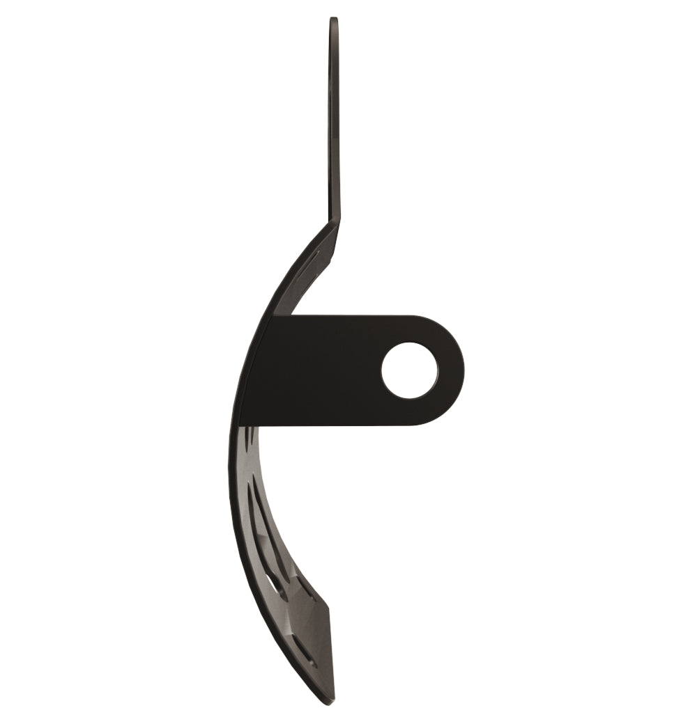 UNIVERSAL Vertical License plate bracket (CURVED) with Brake light