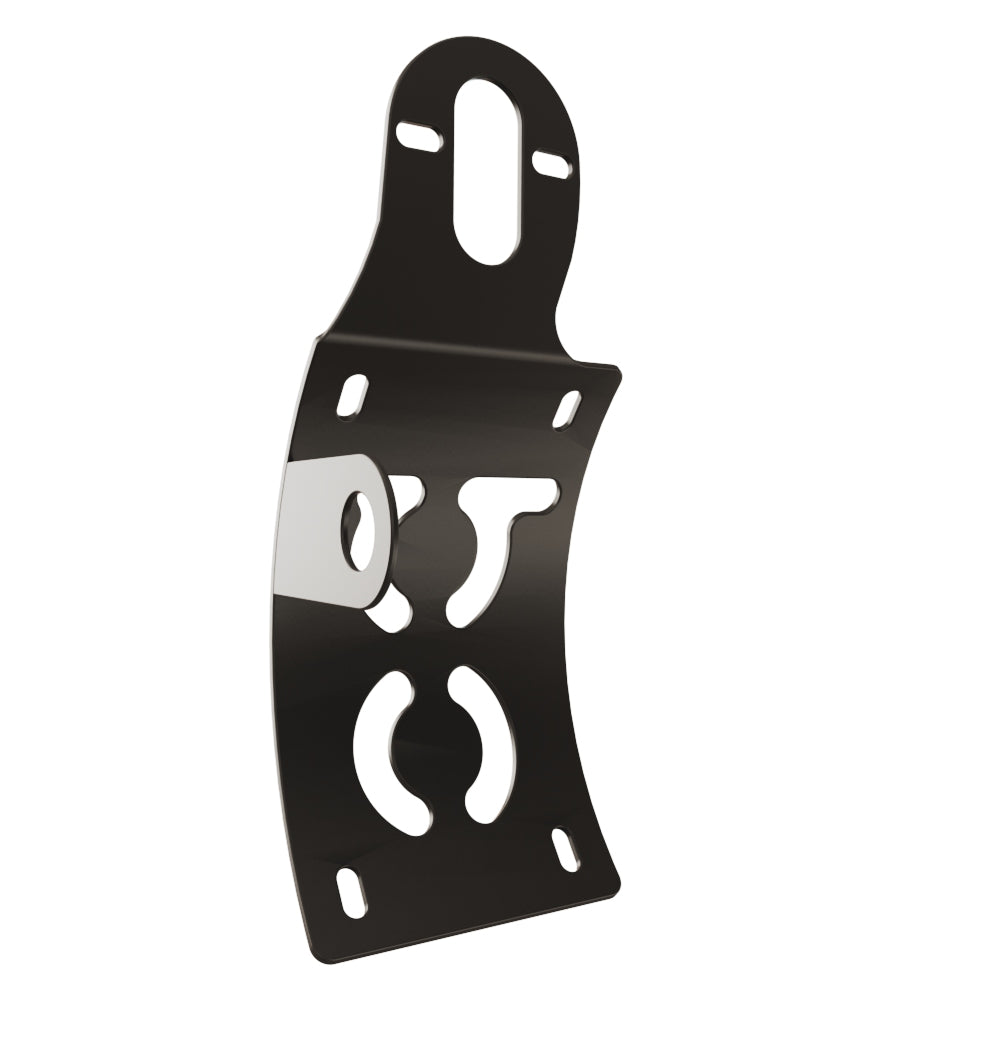 UNIVERSAL Vertical License plate bracket (CURVED) with Brake light