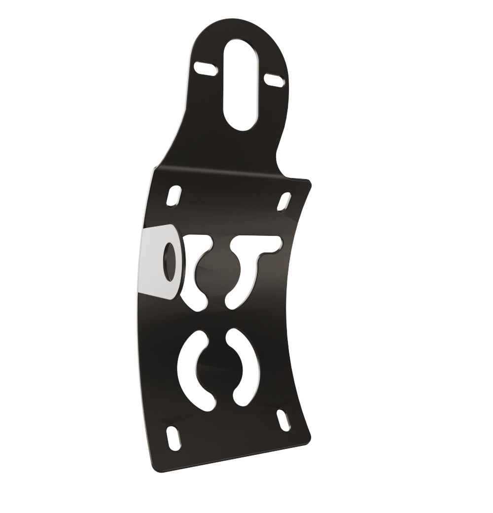 UNIVERSAL Vertical License plate bracket (CURVED) with Brake light