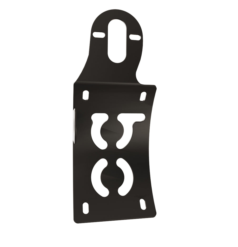 UNIVERSAL Vertical License plate bracket (CURVED) with Brake light