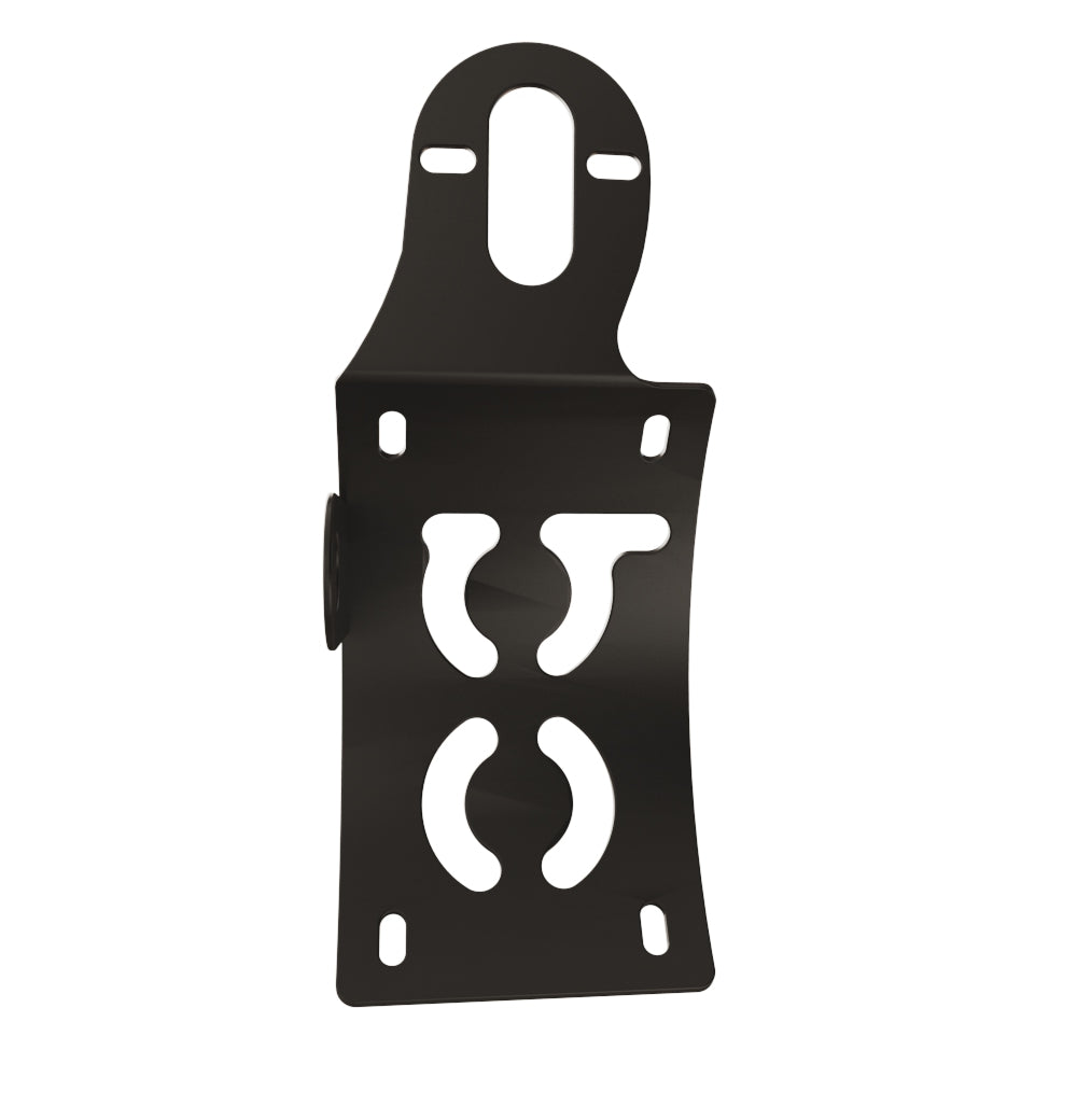 UNIVERSAL Vertical License plate bracket (CURVED) with Brake light