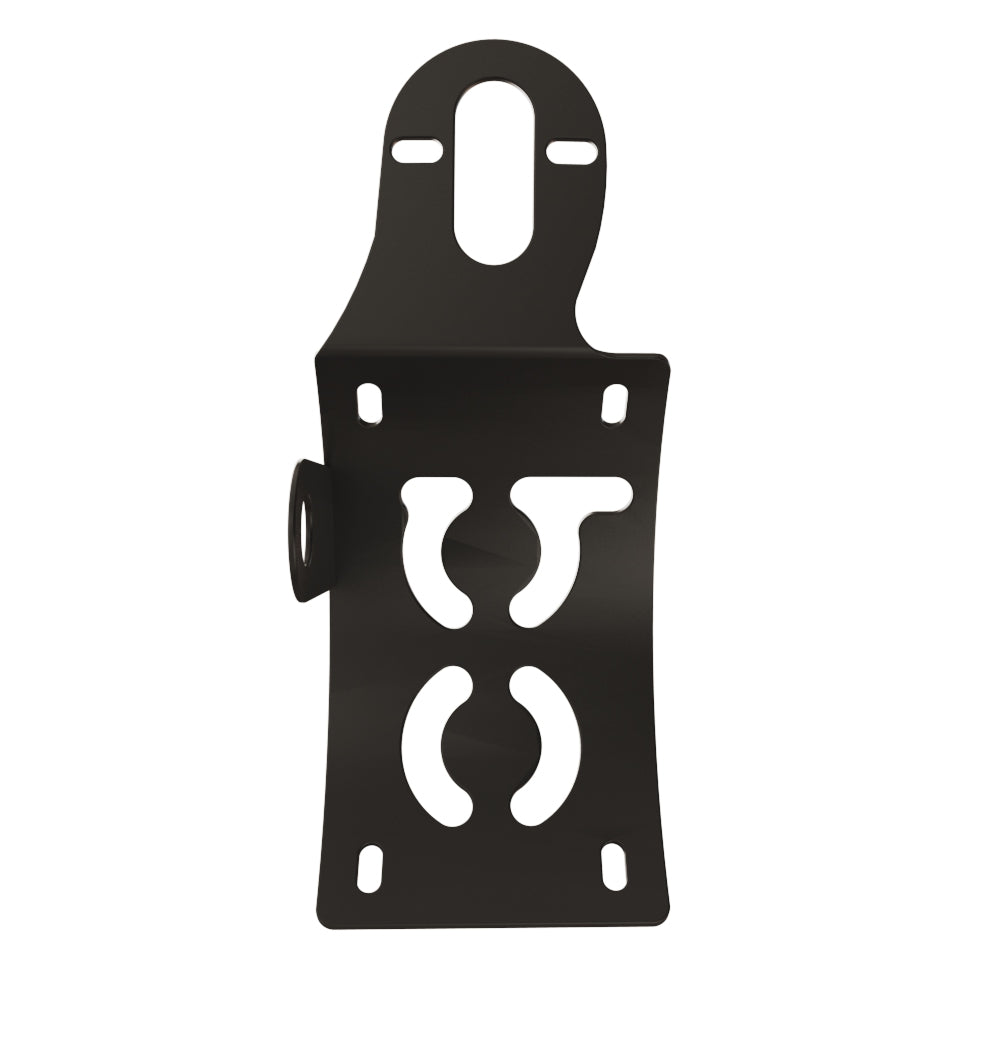 UNIVERSAL Vertical License plate bracket (CURVED) with Brake light