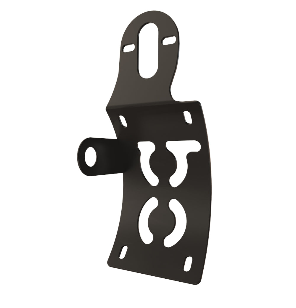 UNIVERSAL Vertical License plate bracket (CURVED) with Brake light