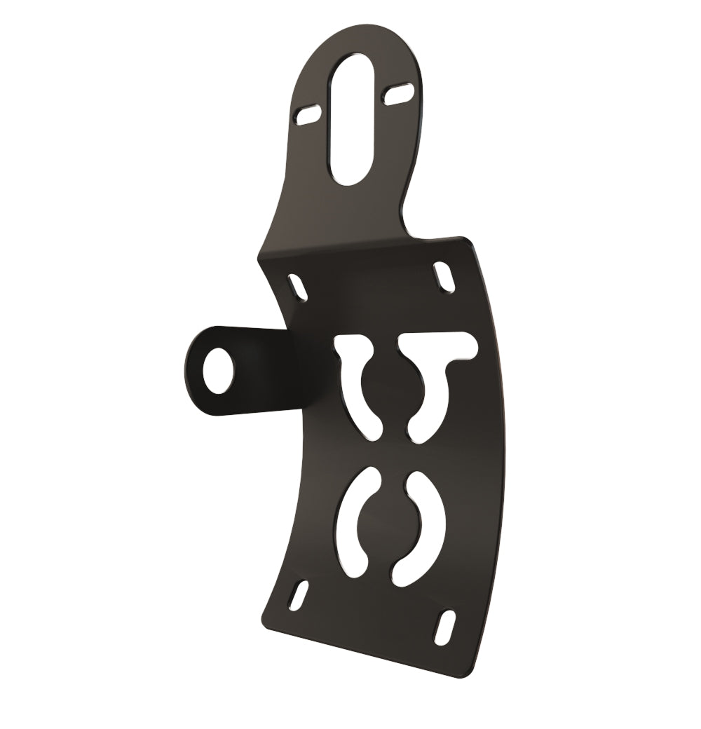 UNIVERSAL Vertical License plate bracket (CURVED) with Brake light