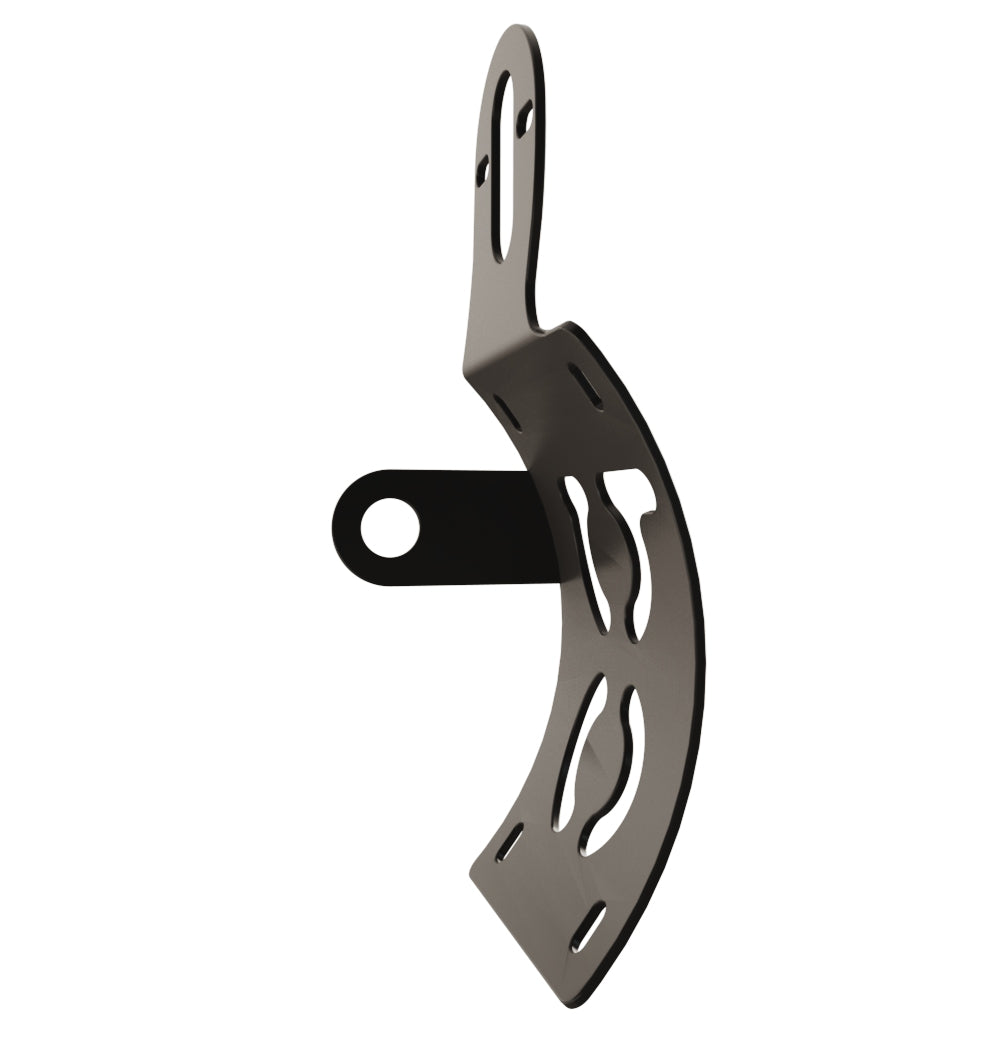 UNIVERSAL Vertical License plate bracket (CURVED) with Brake light