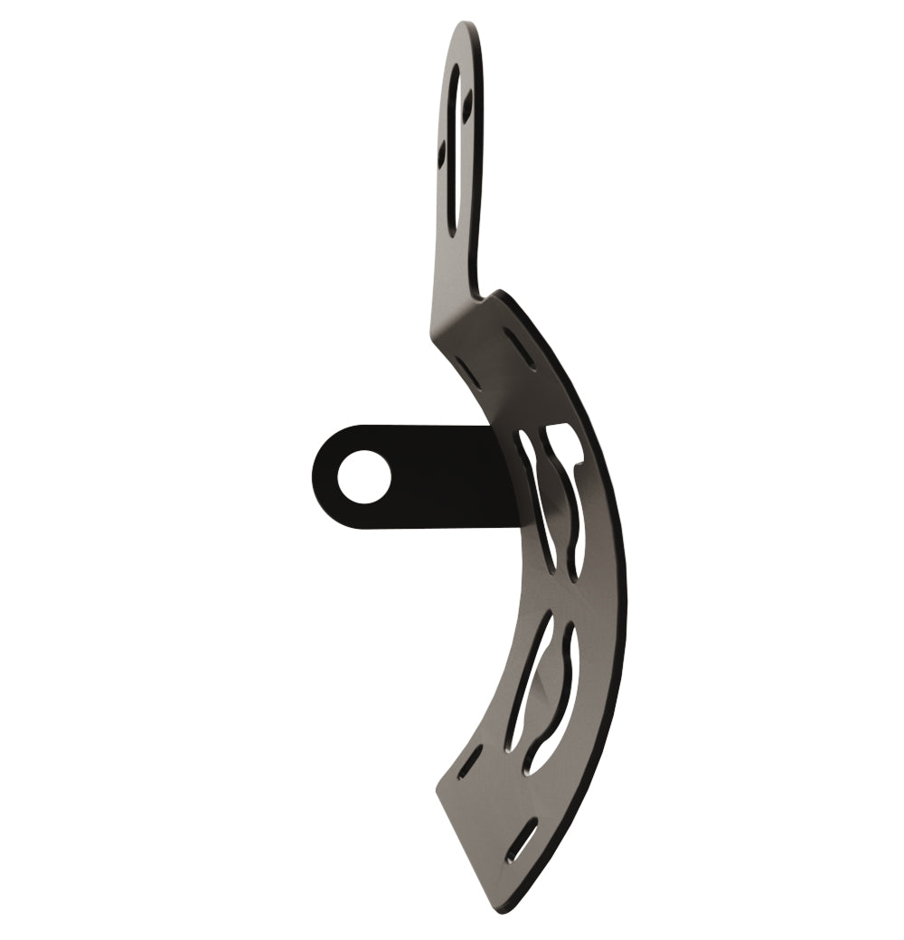 UNIVERSAL Vertical License plate bracket (CURVED) with Brake light