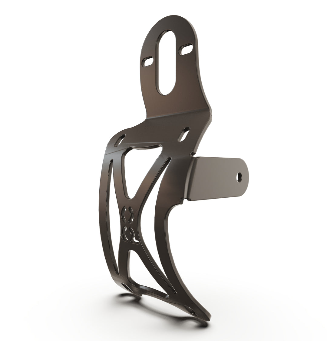 Triumph Bonneville T100 Vertical License plate bracket  (CURVED) w/Brake Light