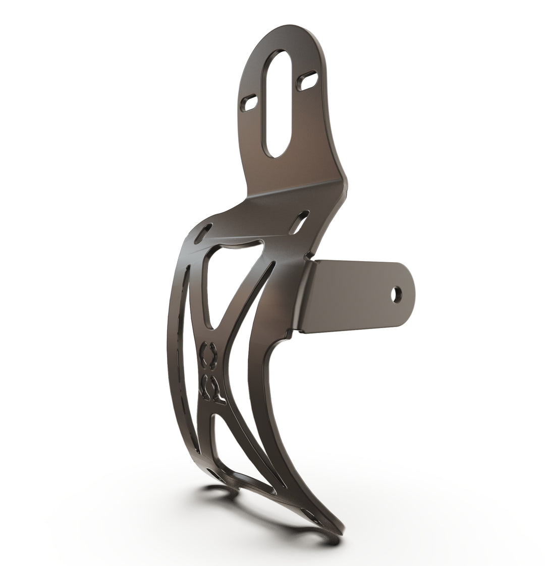 Triumph Bonneville T100 Vertical License plate bracket  (CURVED) w/Brake Light