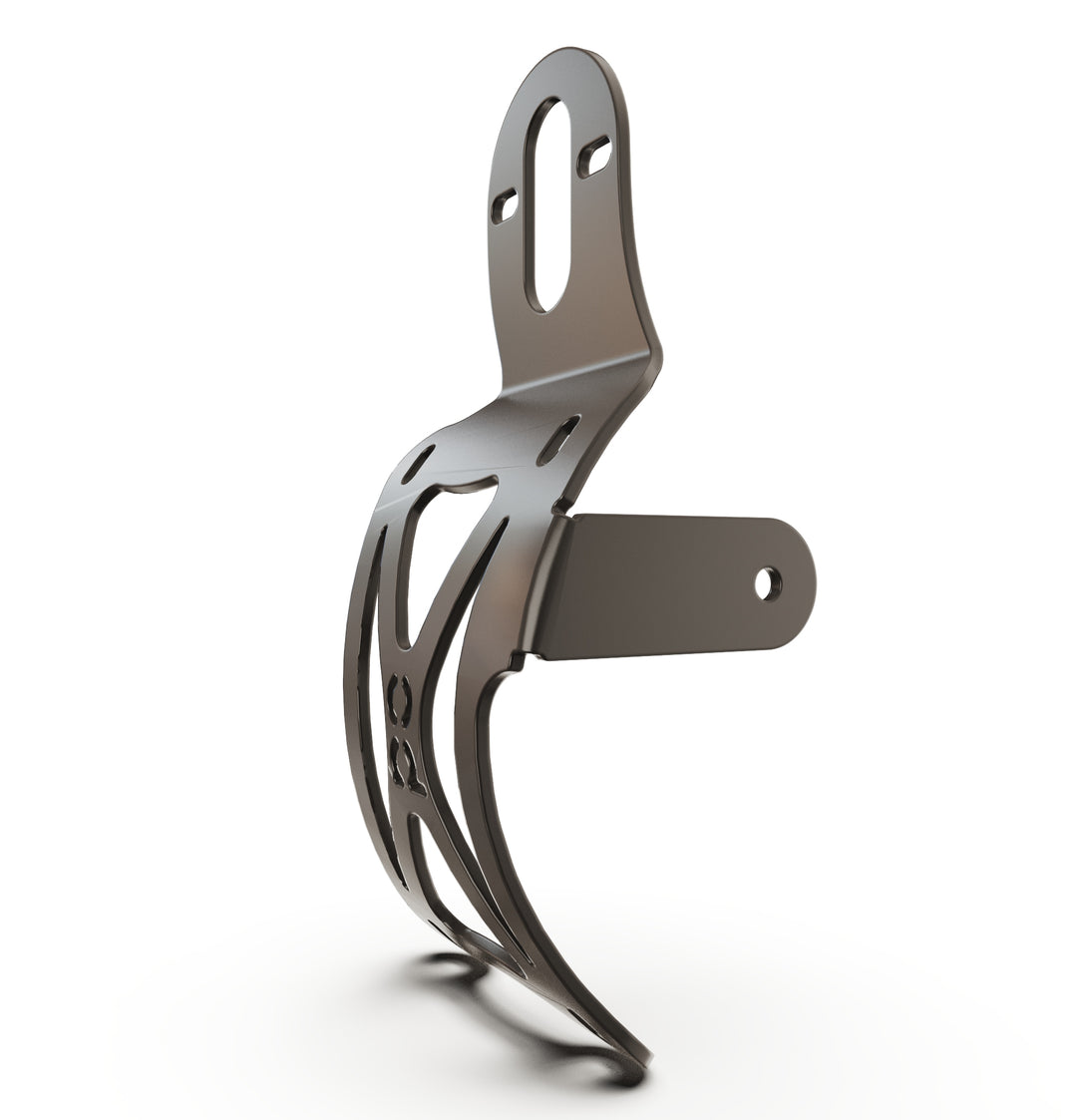 Triumph Bonneville T100 Vertical License plate bracket  (CURVED) w/Brake Light