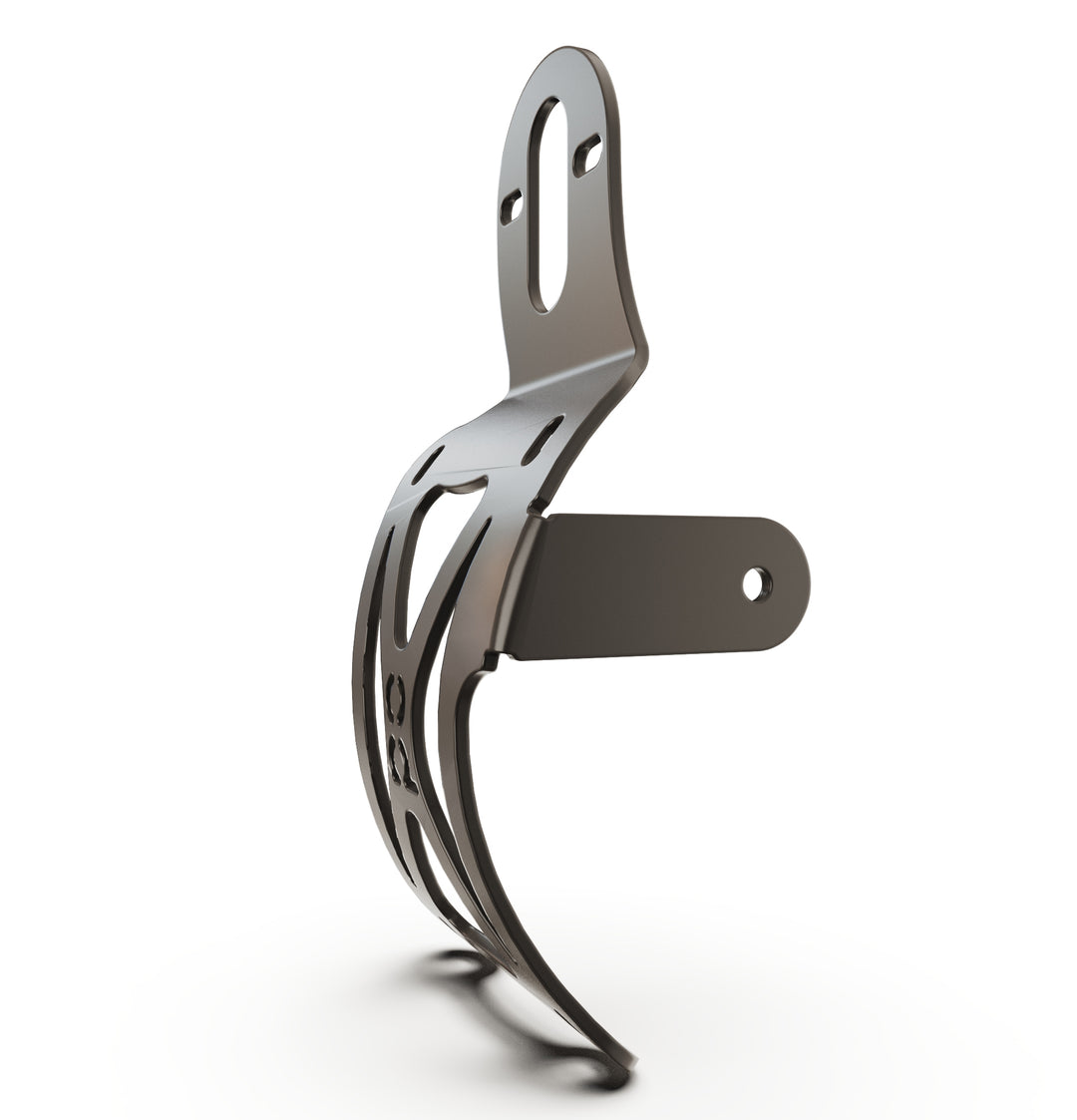 Triumph Bonneville T100 Vertical License plate bracket  (CURVED) w/Brake Light