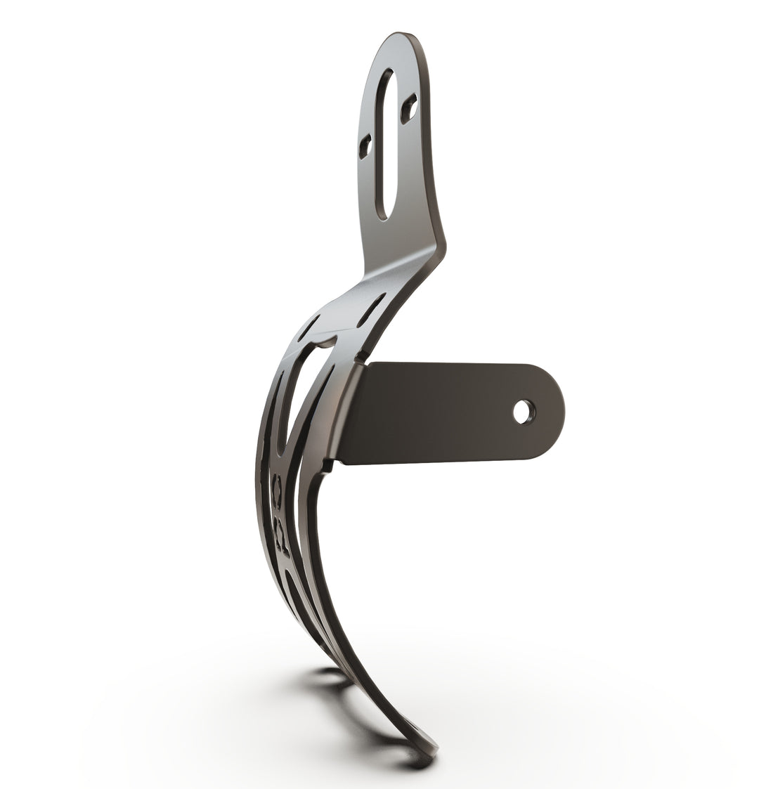 Triumph Bonneville T100 Vertical License plate bracket  (CURVED) w/Brake Light