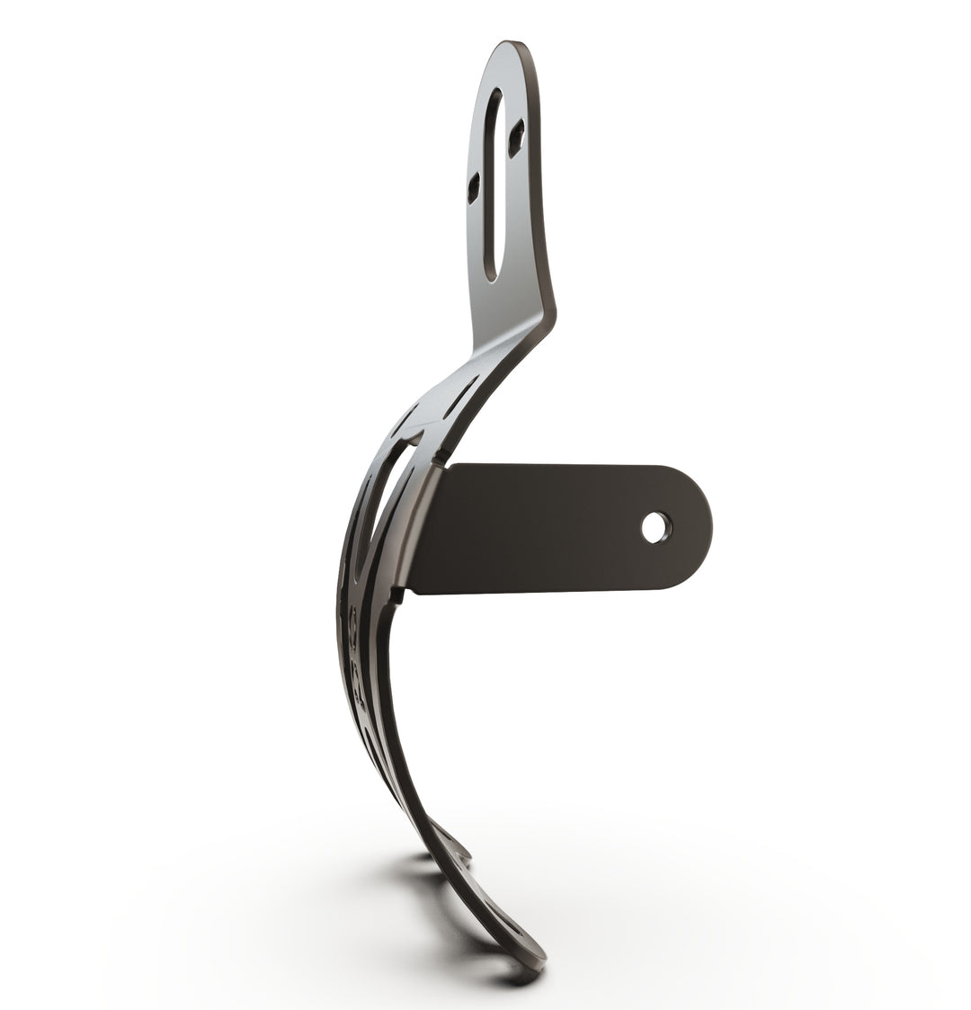 Triumph Bonneville T100 Vertical License plate bracket  (CURVED) w/Brake Light