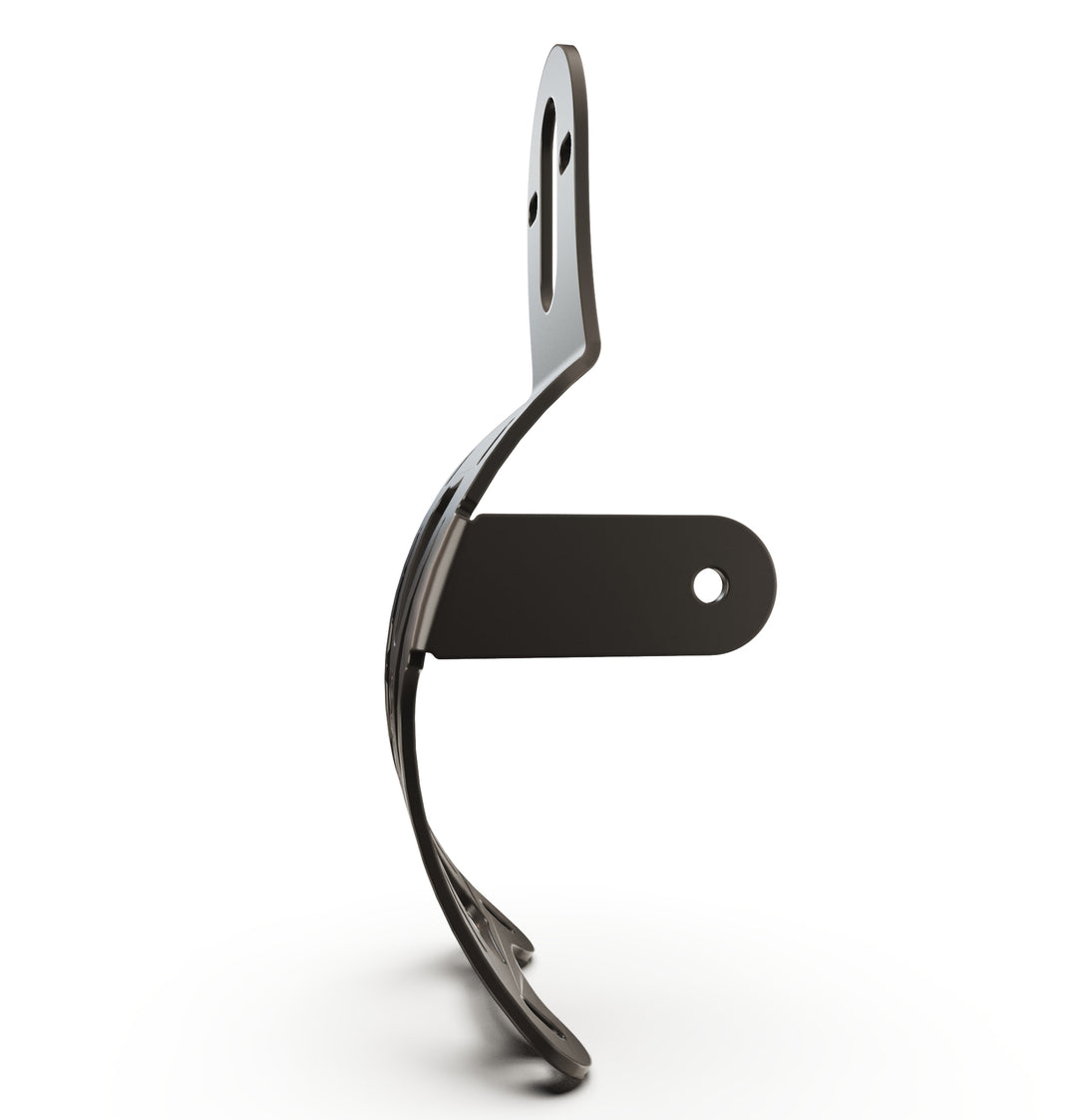 Triumph Bonneville T100 Vertical License plate bracket  (CURVED) w/Brake Light