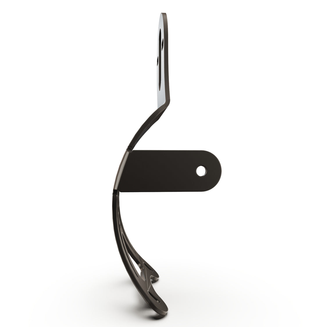 Triumph Bonneville T100 Vertical License plate bracket  (CURVED) w/Brake Light