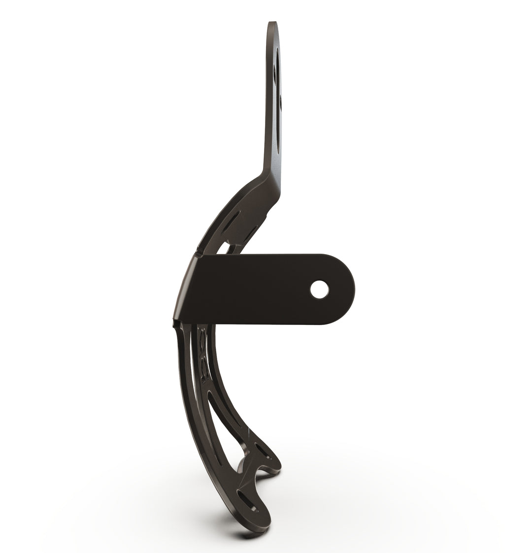 Triumph Bonneville T100 Vertical License plate bracket  (CURVED) w/Brake Light