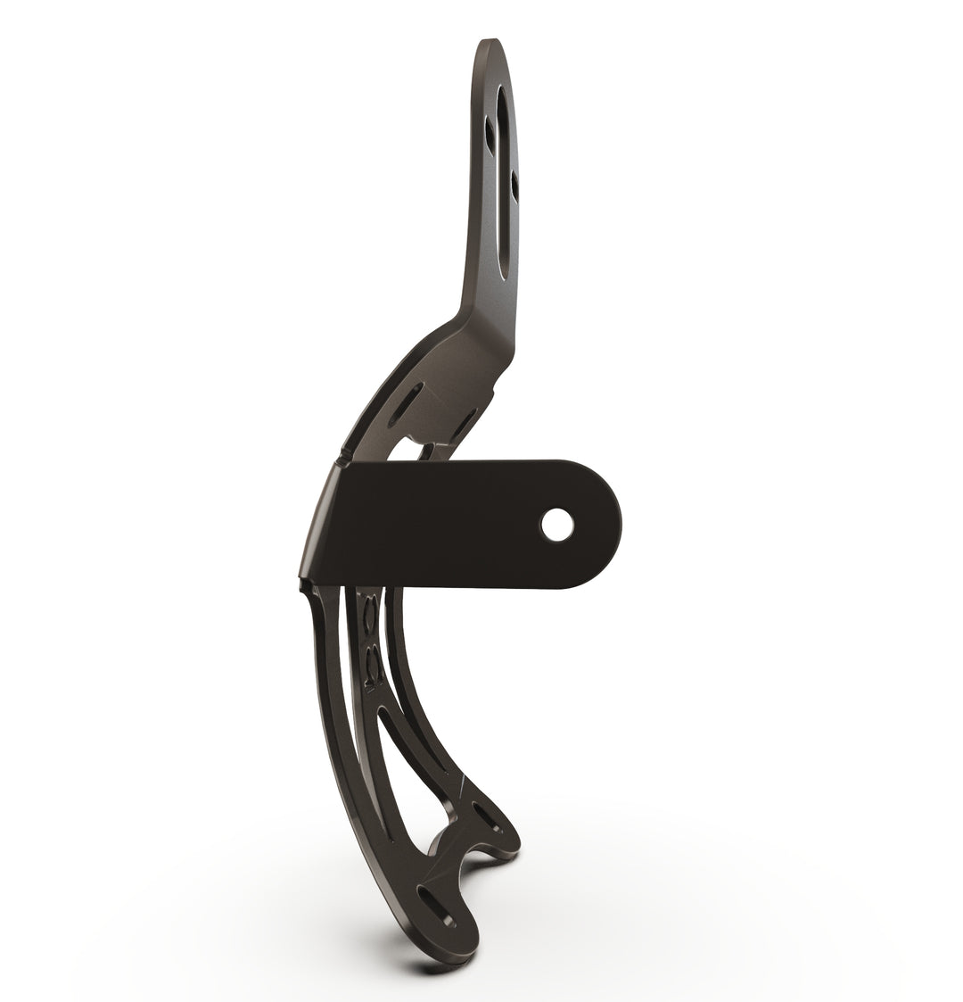 Triumph Bonneville T100 Vertical License plate bracket  (CURVED) w/Brake Light