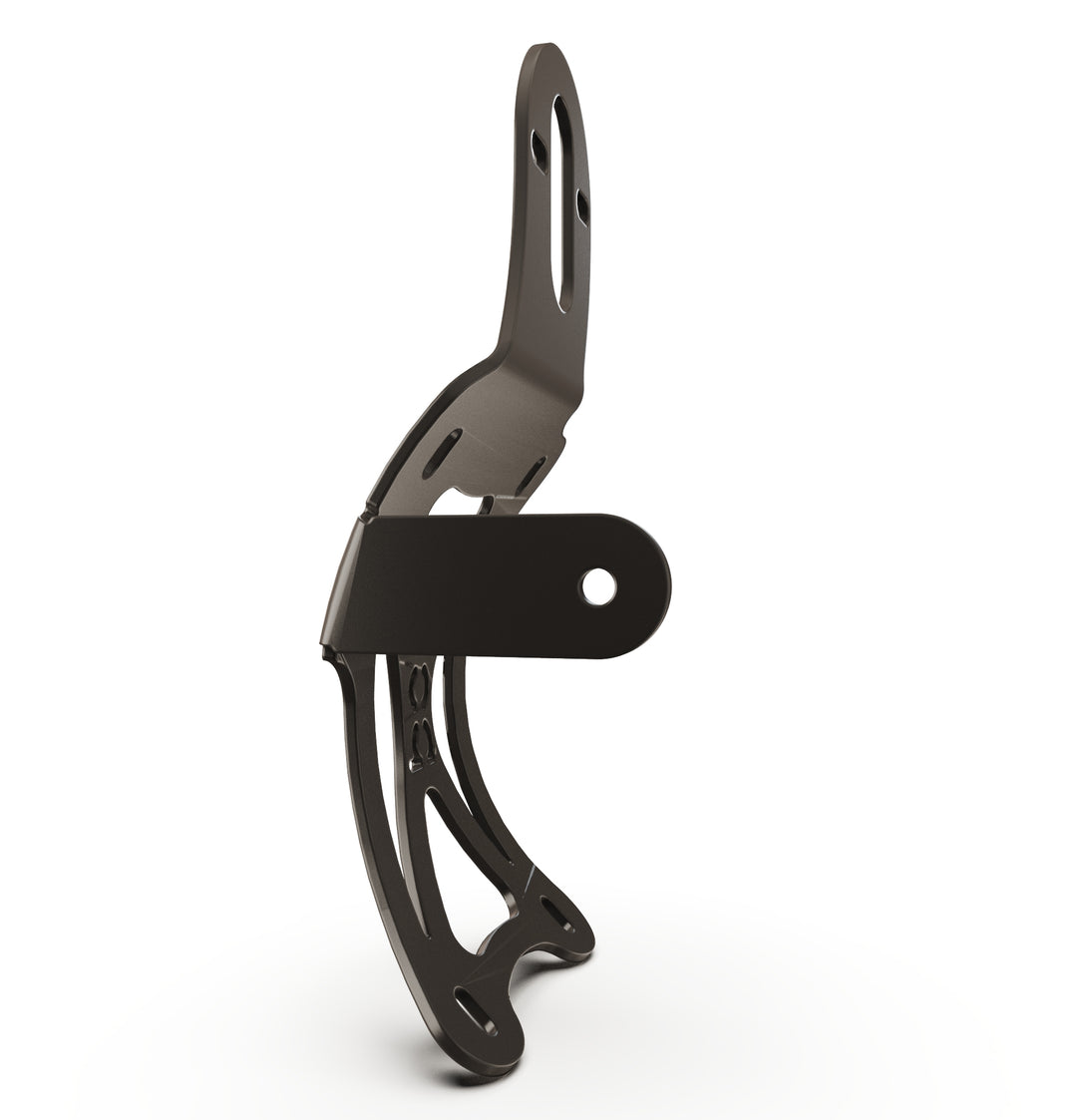 Triumph Bonneville T100 Vertical License plate bracket  (CURVED) w/Brake Light