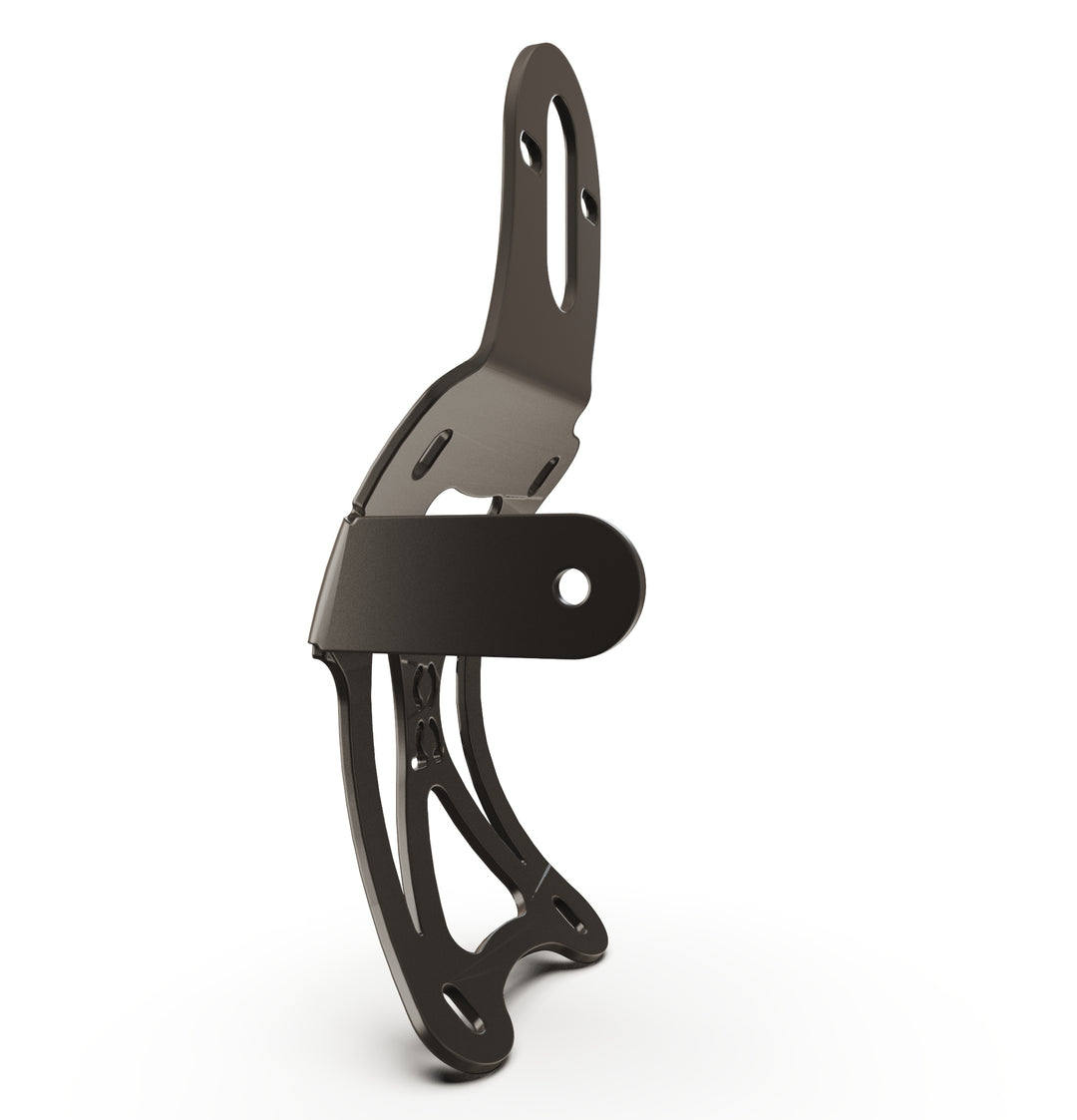 Triumph Bonneville T100 Vertical License plate bracket  (CURVED) w/Brake Light