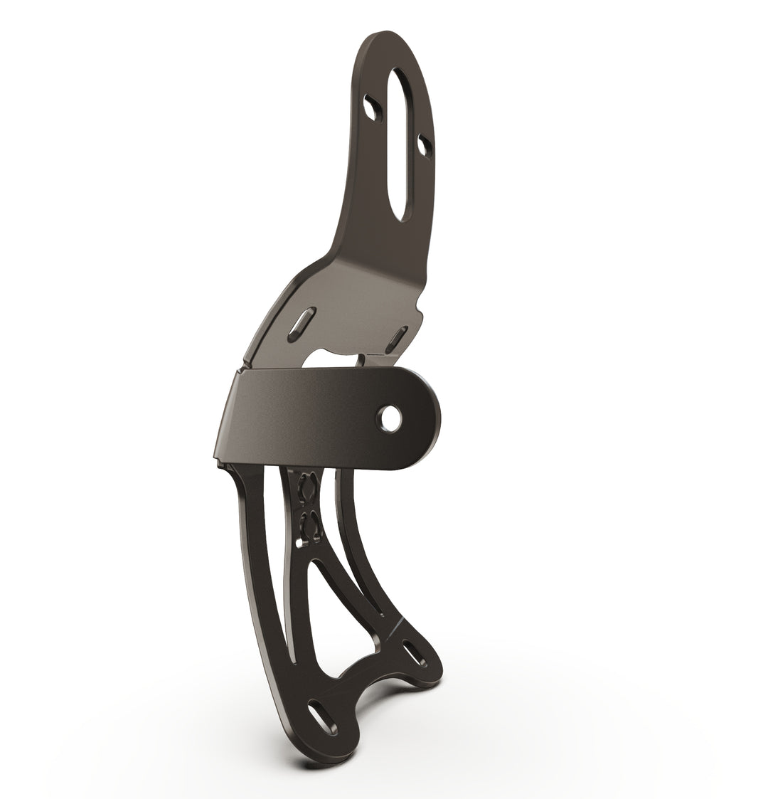 Triumph Bonneville T100 Vertical License plate bracket  (CURVED) w/Brake Light