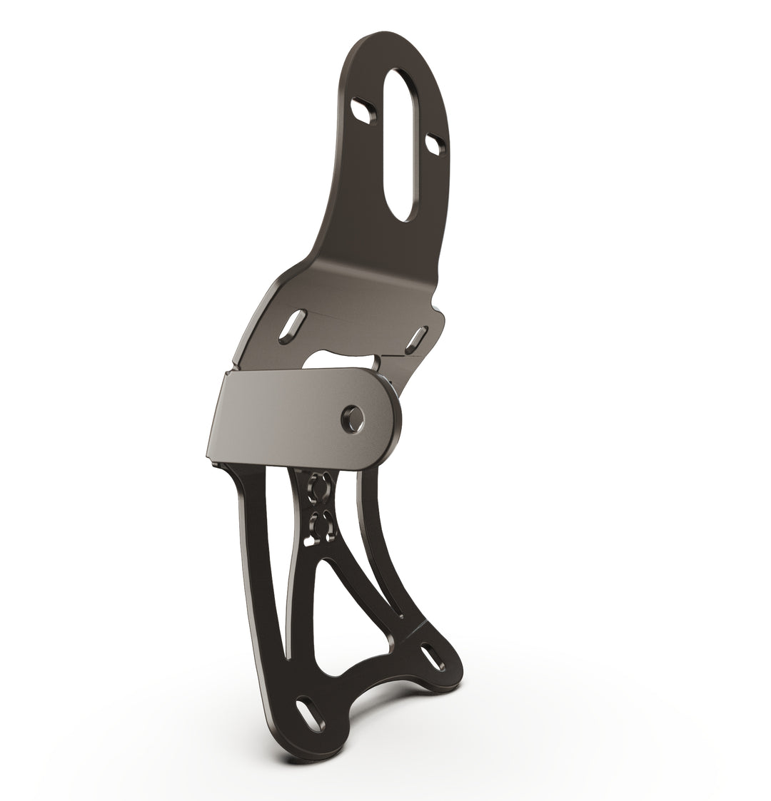 Triumph Bonneville T100 Vertical License plate bracket  (CURVED) w/Brake Light