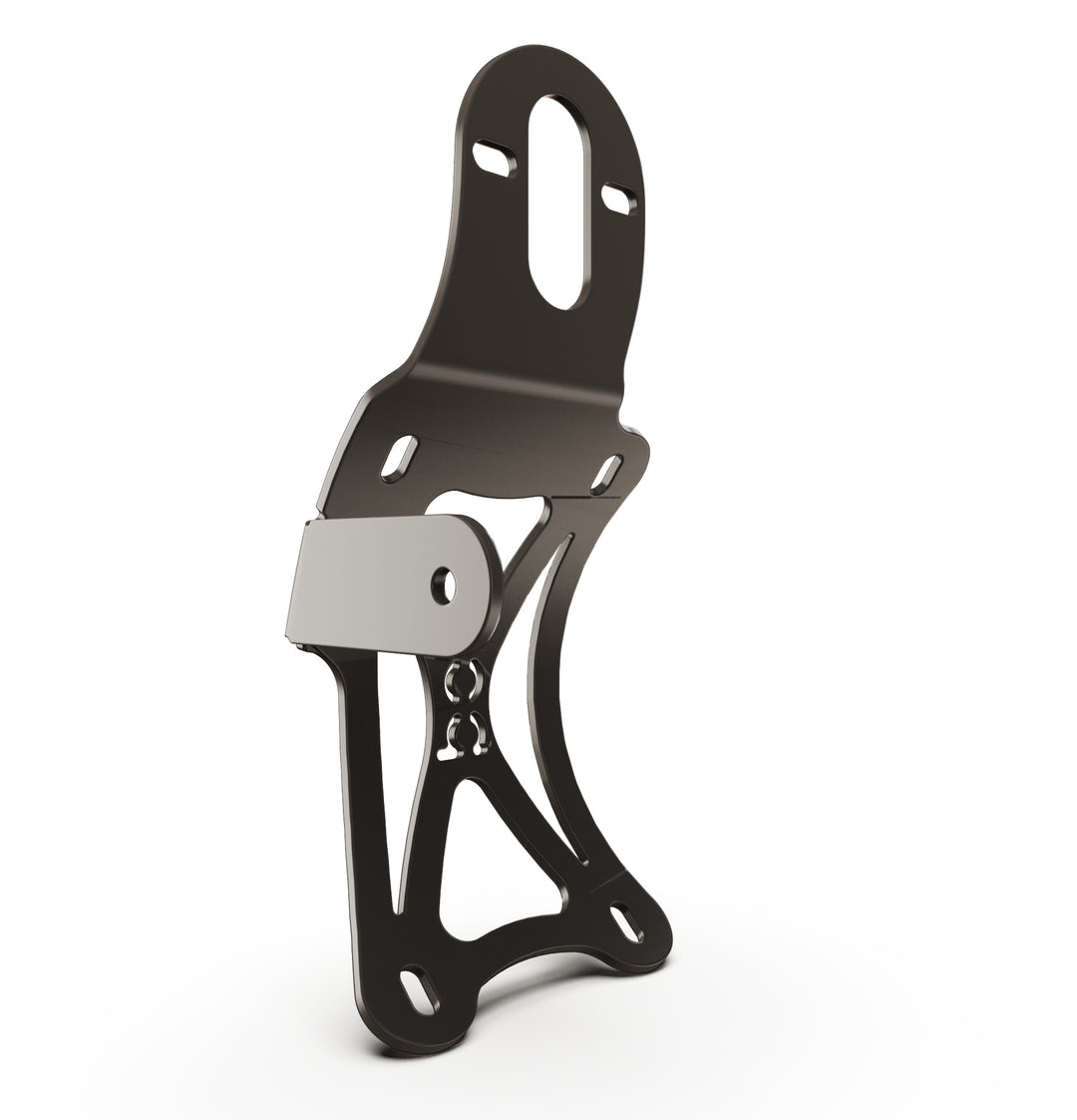 Triumph Bonneville T100 Vertical License plate bracket  (CURVED) w/Brake Light